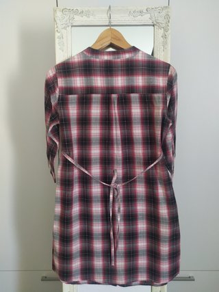 Vestido camisa xadrez Sfera S verão chic