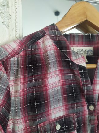 Vestido camisa xadrez Sfera S verão chic
