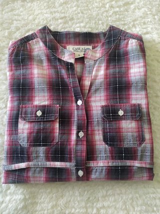 Vestido camisa xadrez Sfera S verão chic
