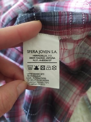 Vestido camisa xadrez Sfera S verão chic