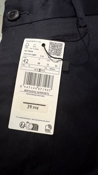 Pantalón Mango vestir azul marino