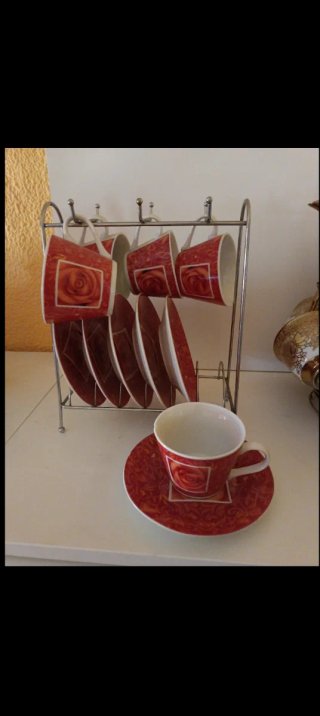 Juego de tazas de porcelana