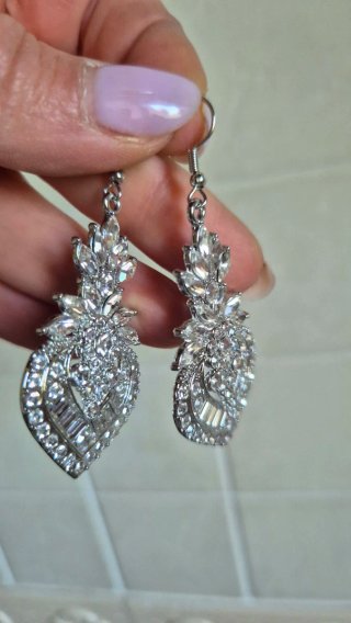 Orecchini pendenti con strass