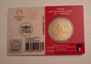 Moneda Coin Pièce 2 Euros Set Lote Paris 2021