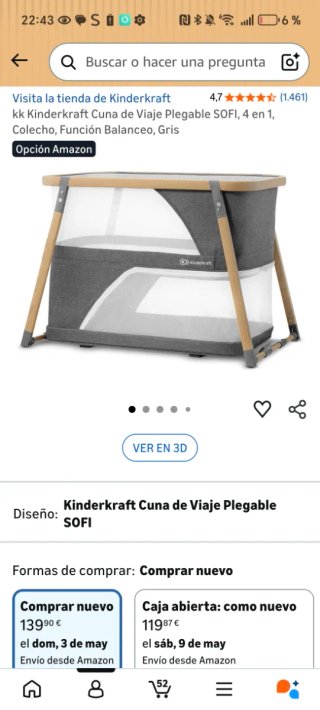 Cuna de Viaje Kinderkraft SOFI