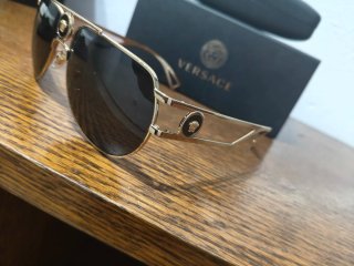 Gafas Versace Originales Doradas y Negras