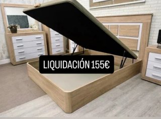 Canapés abatible madera 135x190 nuevos
