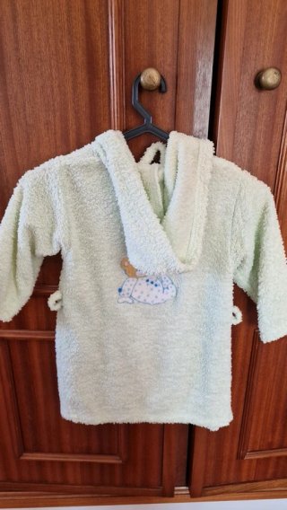 Robe bebé peluche com urso
