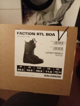 Botas de Snowboard Salomon Negras