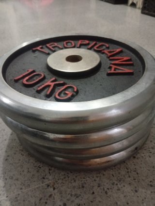 4 Discos de Pesas TROPICANA 10kg