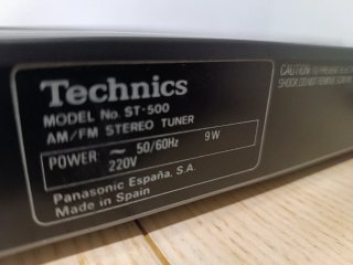 Sintonizador Technics ST-500 AM/FM
