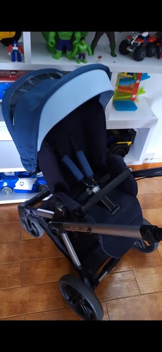 Carro Bebé Jane Azul 3Piezas
