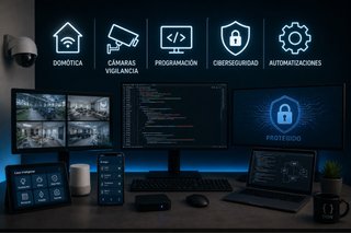 INSTALACIÓN DOMÓTICA, CÁMARAS, CIBERSEGURIDAD