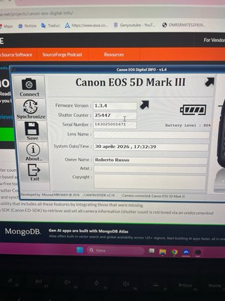 Canon EOS 5D Mark III 25500 scatti (come nuova)