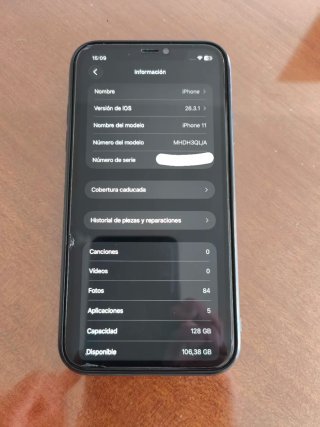iPhone 11 128 GB Negro