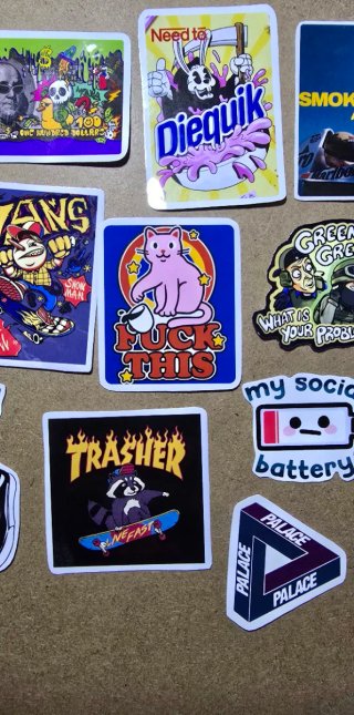 Conjunto de 20 Stickers Variados
