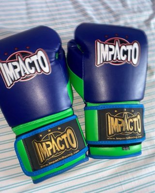 Guantes de Boxeo IMPACTO Azul/Verde