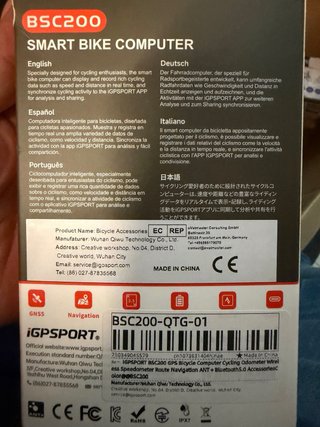 iGPSPORT BSC200 GPS Ciclocomputador Nuevo