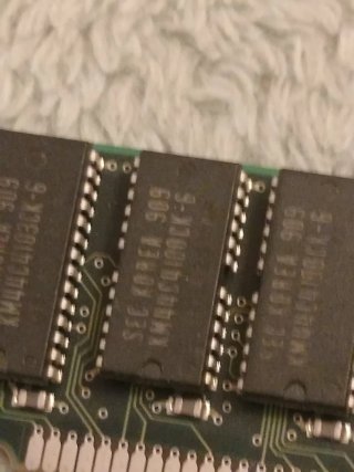 Módulo RAM SIMM 72p Samsung 16MB retro PC