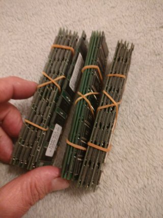 Lote RAM SDRAM PC133/PC100 168 pines