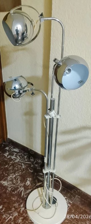 Lámpara Eyeball de pie años 70