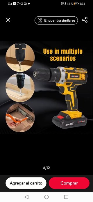 Taladro y destornillador inalámbrico