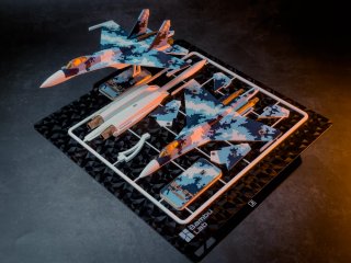 Maqueta Avión Su-27 Flanker Card Frame