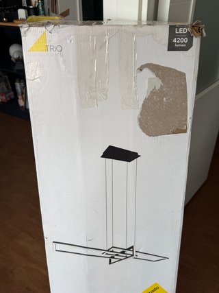 Lámpara colgante Trio Nero Opaco