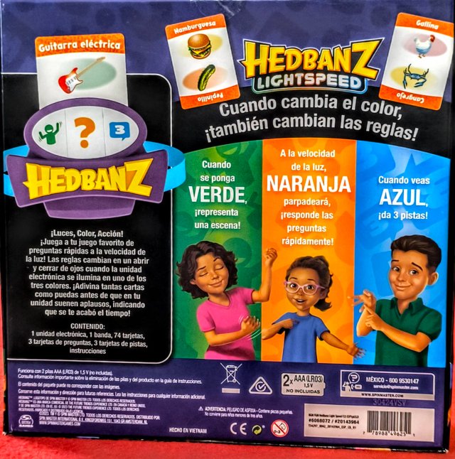 JUEGO ELECTRÓNICO "HEDBANZ LIGHTSPEED".