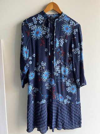 Vestido Marc O’Polo floral azul talla XS
