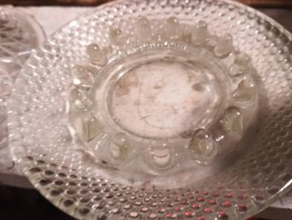 Palmatoria cristal americano antiguo
