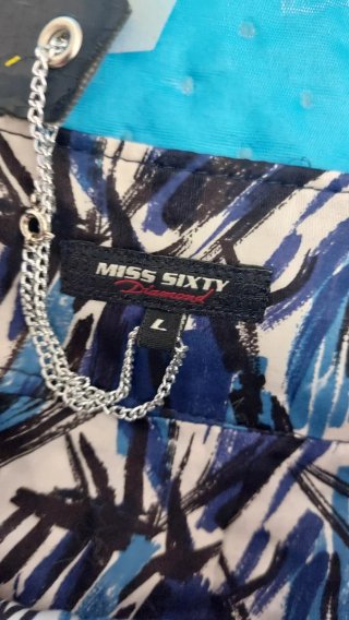 Minigonna Miss Sixty fantasia blu