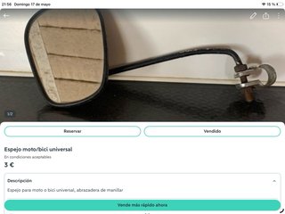Lámpara de arco con base de mármol + espejo