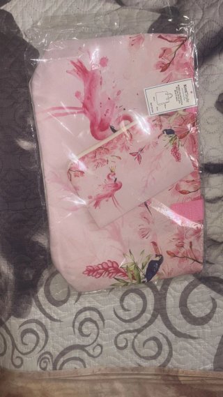 Borsa mare KmtStyle con fenicotteri