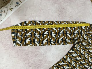 Vestido estampado étnico manga larga