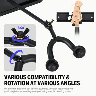 2 Soportes para 5 guitarras cada uno