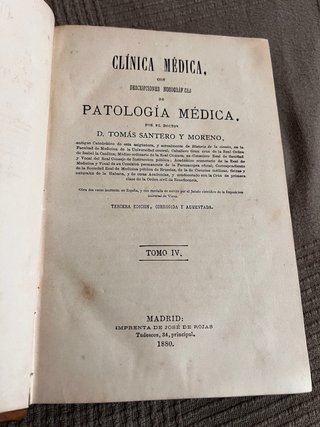 Clinica medica Patología Medica D Tomas Santero