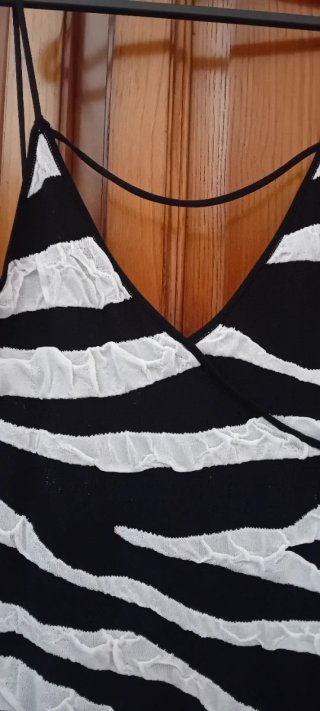Vestido Zara Rayas Cebra