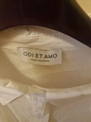 Camicia Vestito Odi ET Amo Bianca