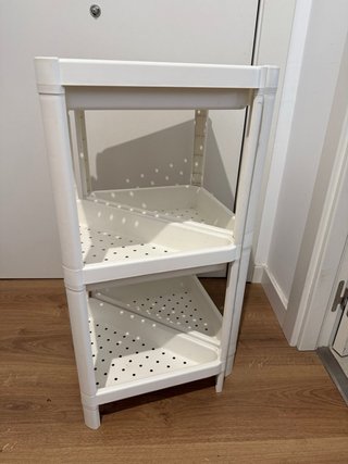 2 Estanterías Esquina Ikea Vesken Blancas