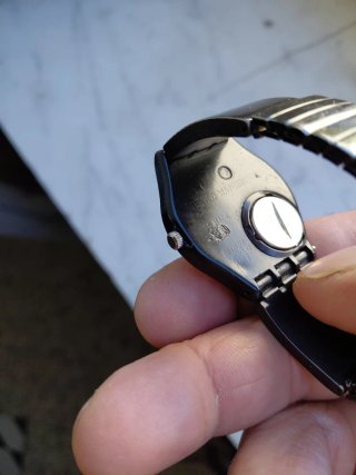Orologio Swatch Dey Date nero/bianco