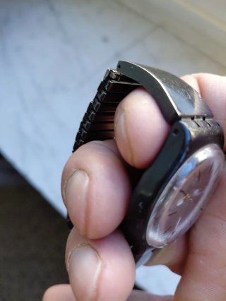 Orologio Swatch Dey Date nero/bianco
