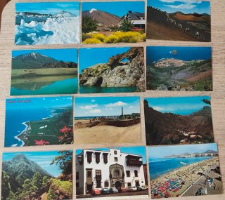 Islas Canarias. Lote Postales Vintage
