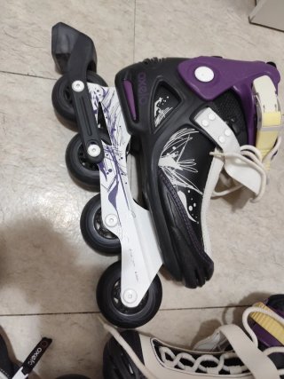 Patines en línea Oxelo morado y negro