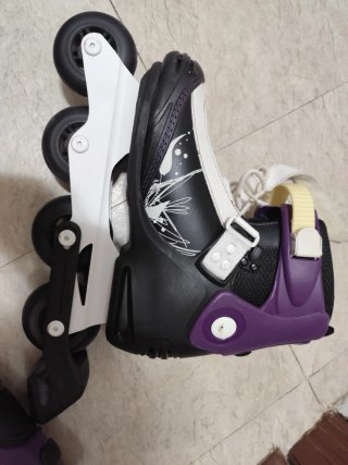 Patines en línea Oxelo morado y negro