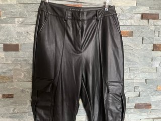 Pantalón Polipiel Negro Talla 40
