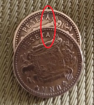 1 Peseta 1953 Error
