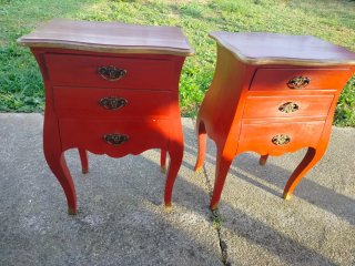 Comodini dipinti a mano (Set di 2)