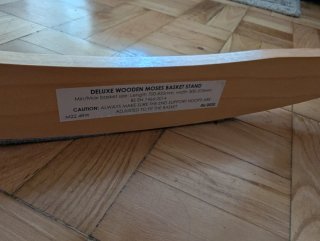Cuna Moisés Mimbre con Soporte Madera