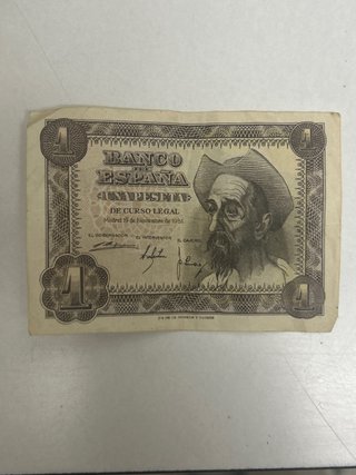 Billete 1 Peseta Banco de España 1951